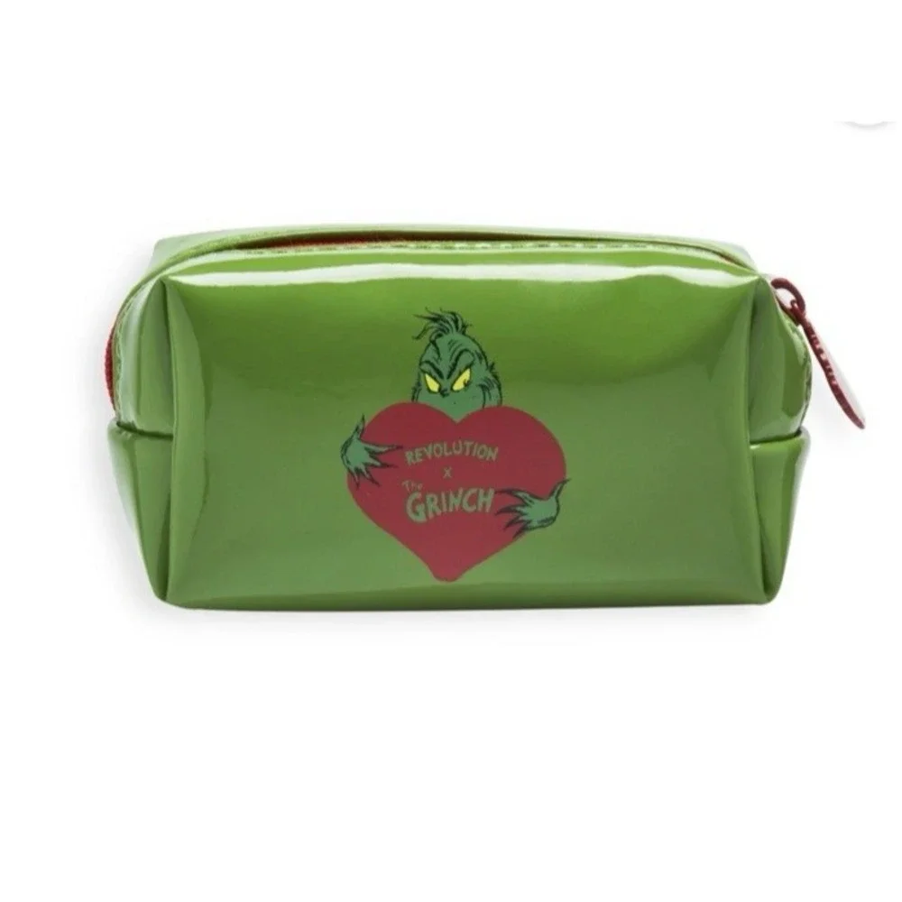 The Grinch x Makeup‎ Revolution Cosmetics Mini Cosmetic Bag New NOS Seuss